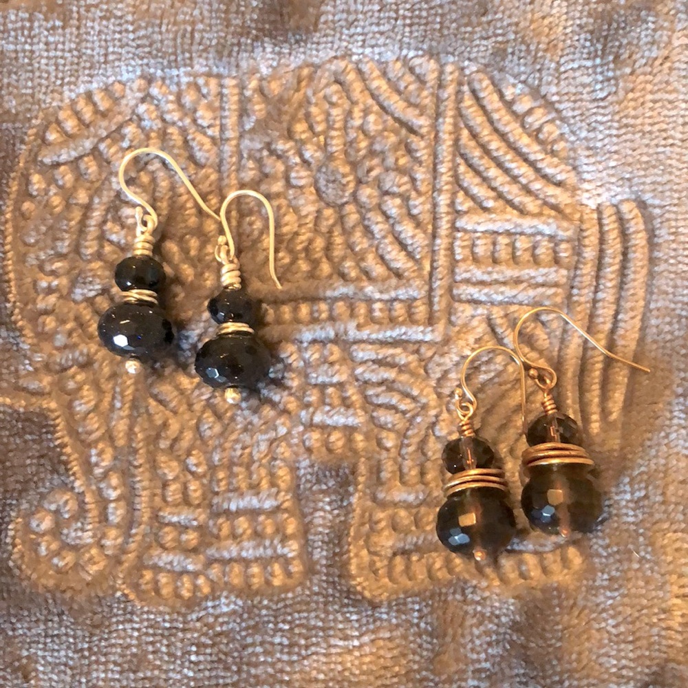 Two pairs earrings by LA Silverlake designer NWOT